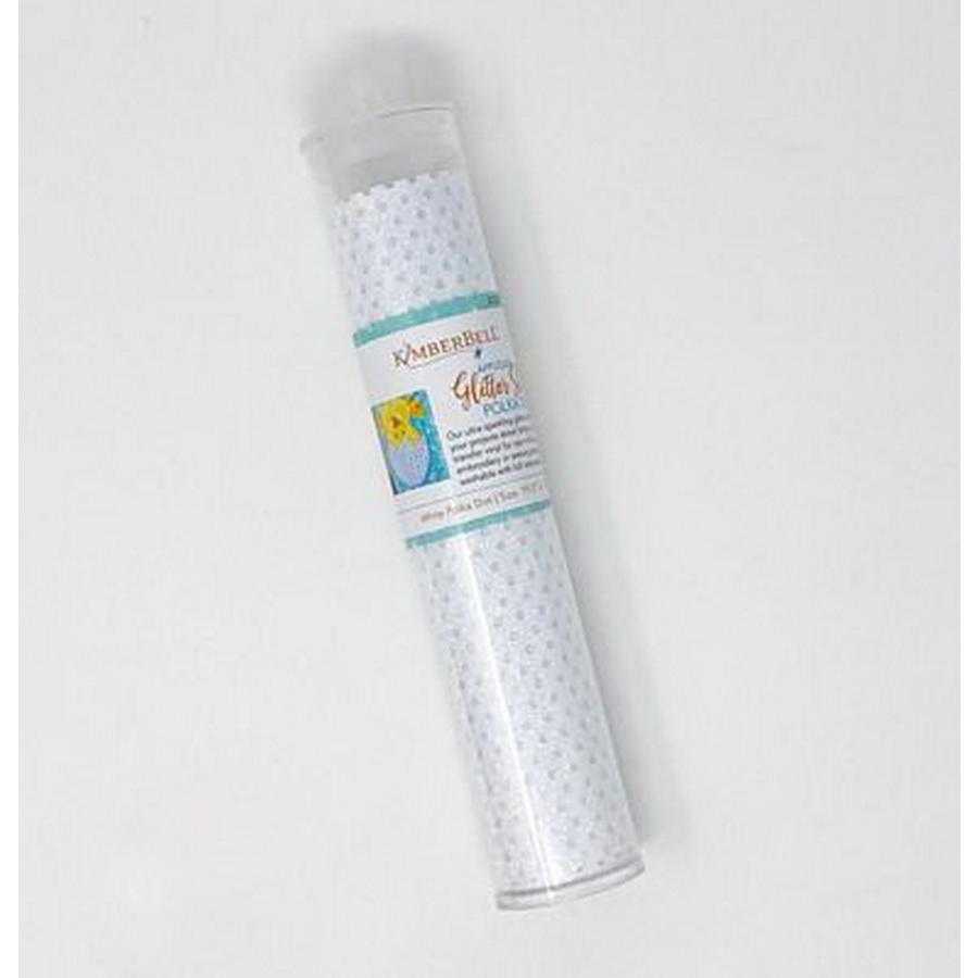 Polka Dot App Glitter Sheet White