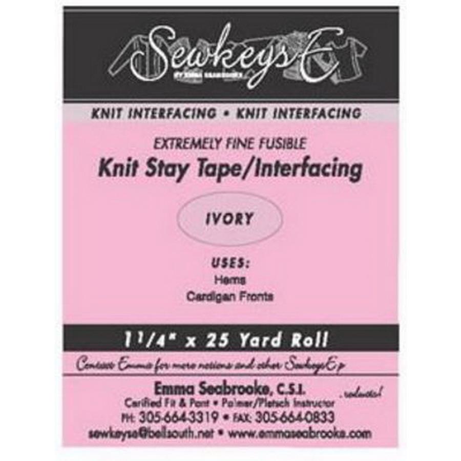 Fusible Knit Stay Tape 1.25 in Extremely Fine IV 11