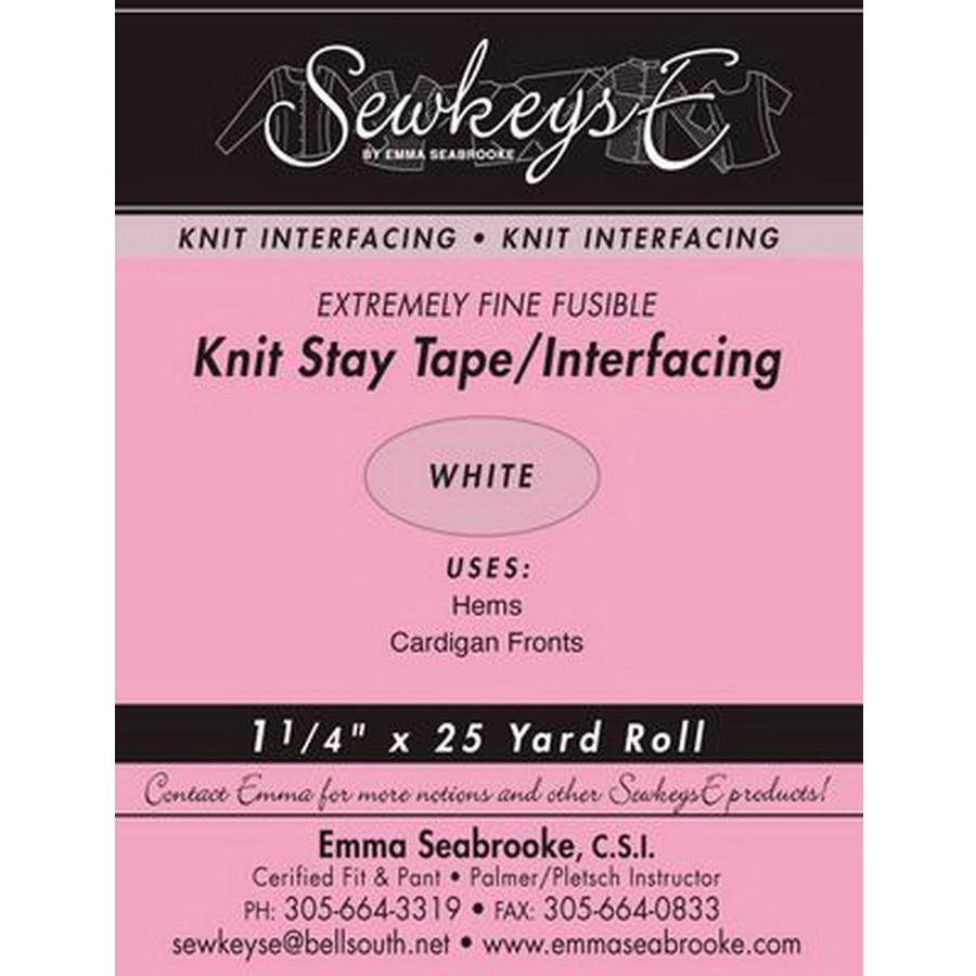 Fsibl Knit Stay Tape 1.25 in Extremely Fine WH 04