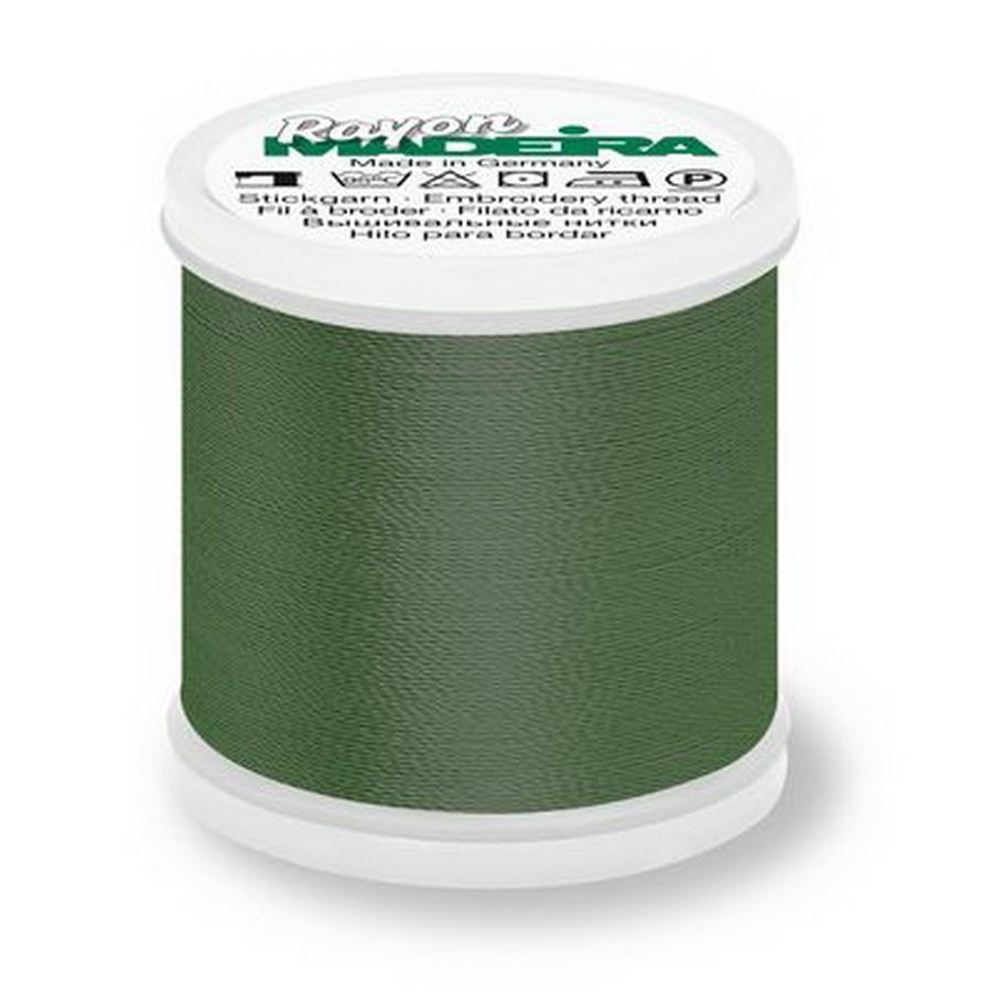 Rayon Thread No 40 200m 220yd- Dark Army Green