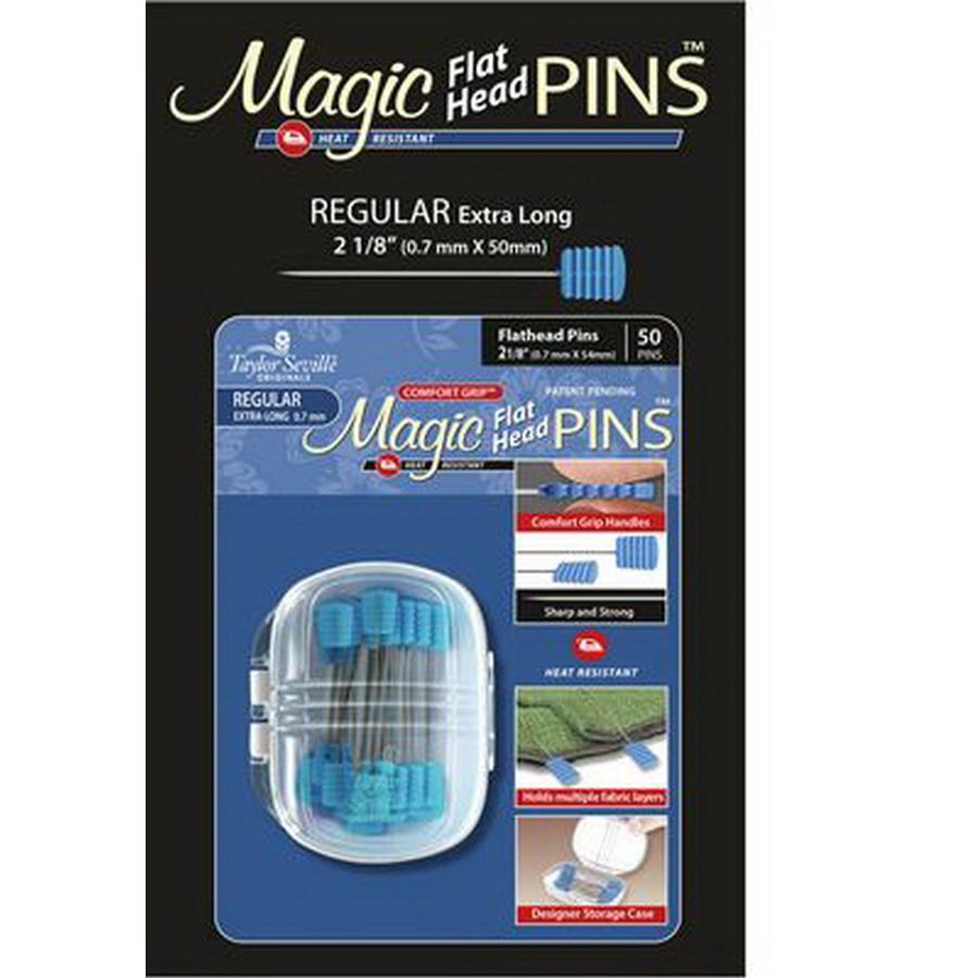Magic Pins Flat Head Reg 50 pc
