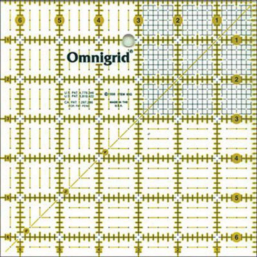 Omnigrid Square Ruler 6.5 in