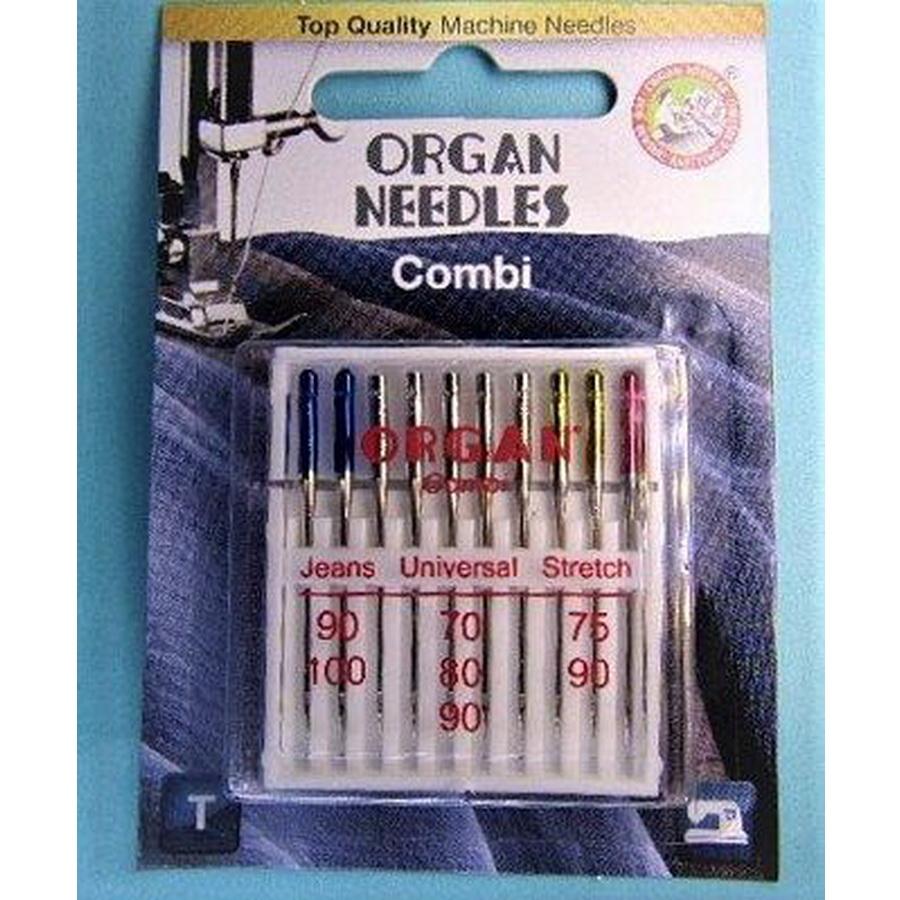 Needle Organ Combi Jeans Universal Stretch Card/10