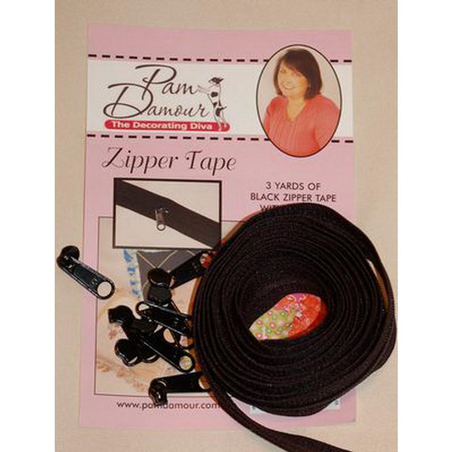 Zipper Tape 3yds black
