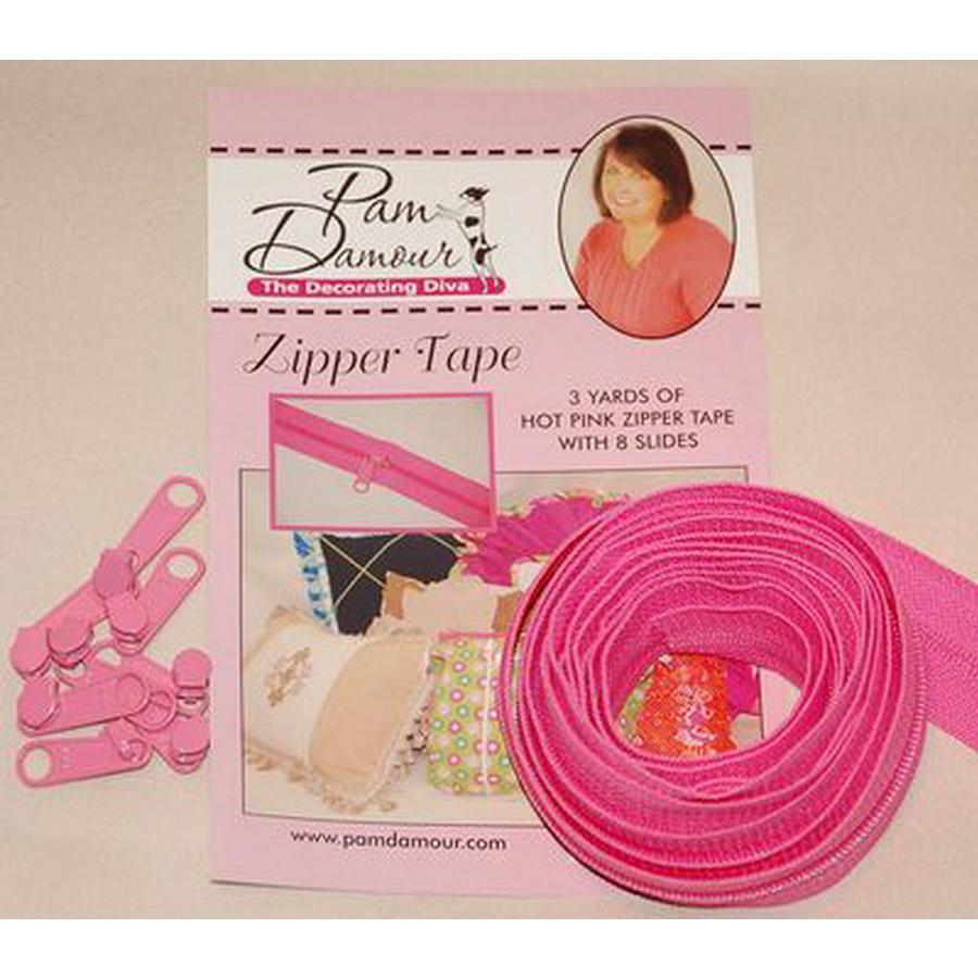Zipper Tape 3yds Light Pink