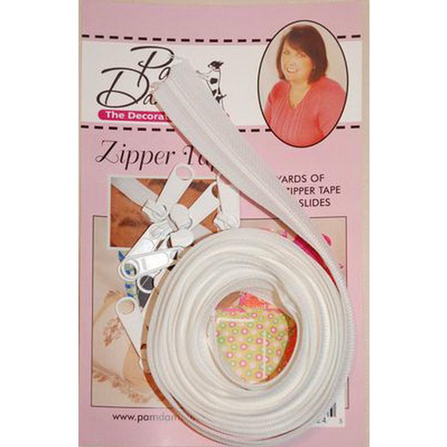 Zipper Tape 3yds white