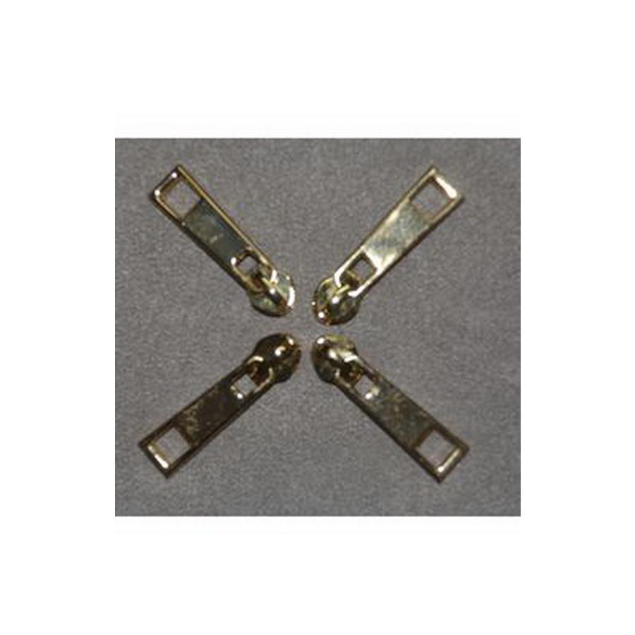 Metal Zipper Pulls 4ct- Gold