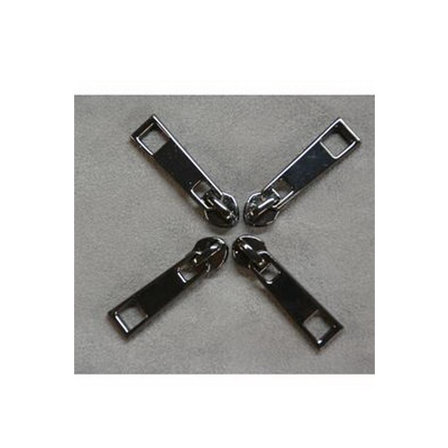 Metal Zipper Pulls 4 Count- Gunmetal