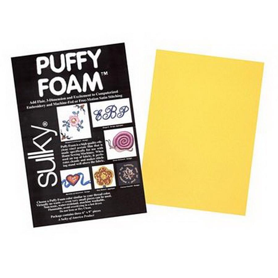 Sulky Puffy Foam 2mm Yellow, 3 pack