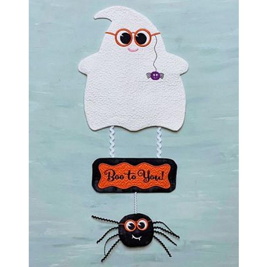 Boo Whimsical Wall Hangings ITH MEDesign CD