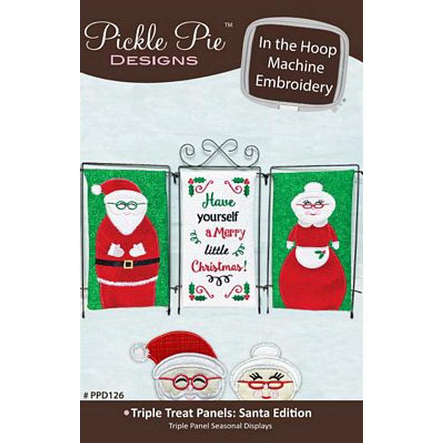 Triple Treat Panels: Santa Edition ITH Embroidery