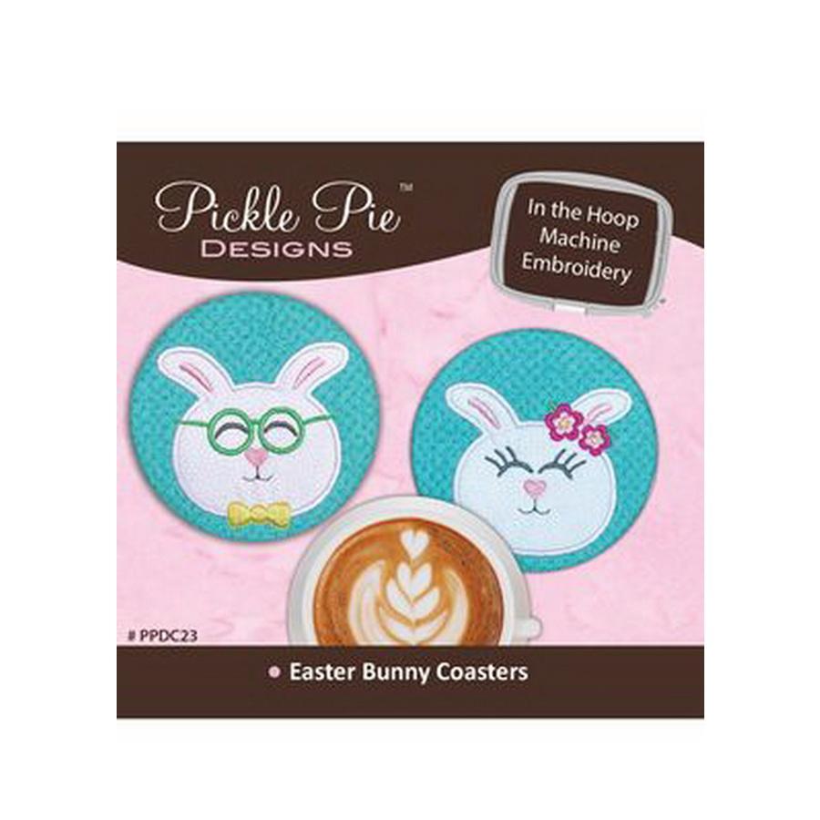 Easter Bunny  Coasters ITH CD