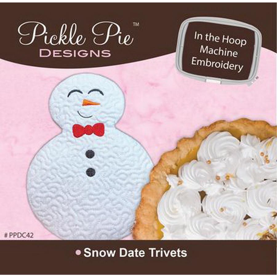 Snow Date Trivets ITH Embroidery CD