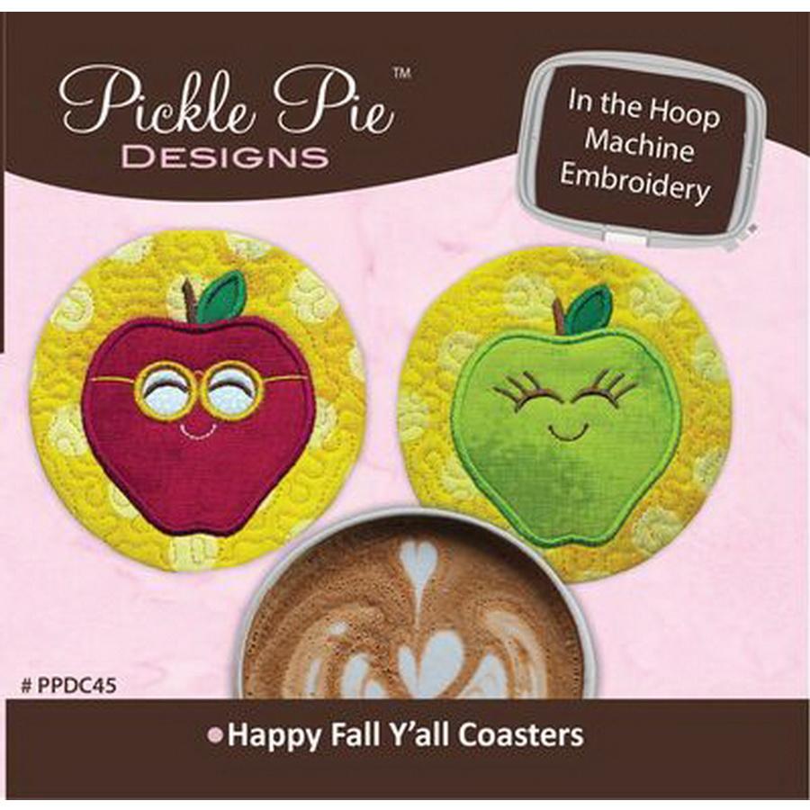 Happy Fall Y all Coasters ITH ME Design CD