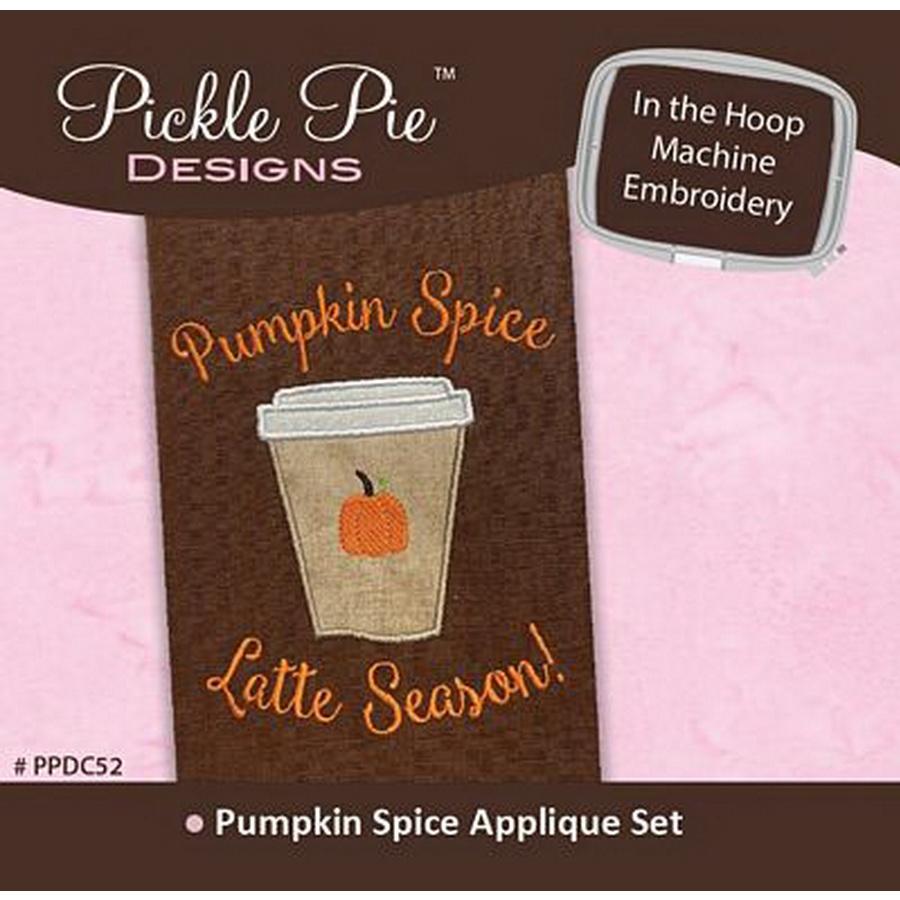 Pumpkin Spice Embroidery Applique Set