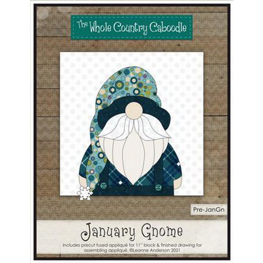 January Gnome Precut Fused Applique
