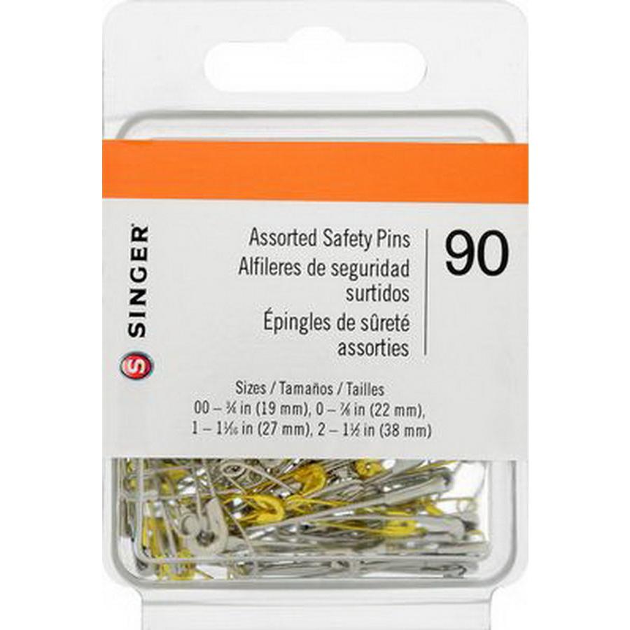Pins-safety-steel/brass-all Sz BOX03