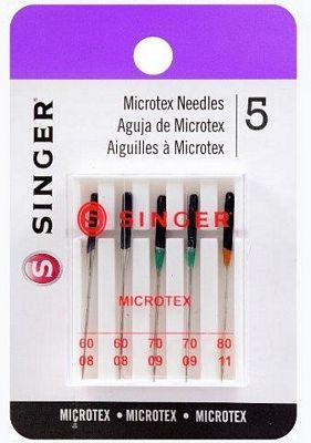 Needles Serger Machine Microtex 5 Pack