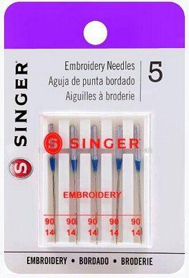 Needles Serger Machine Embroid 5 Pack
