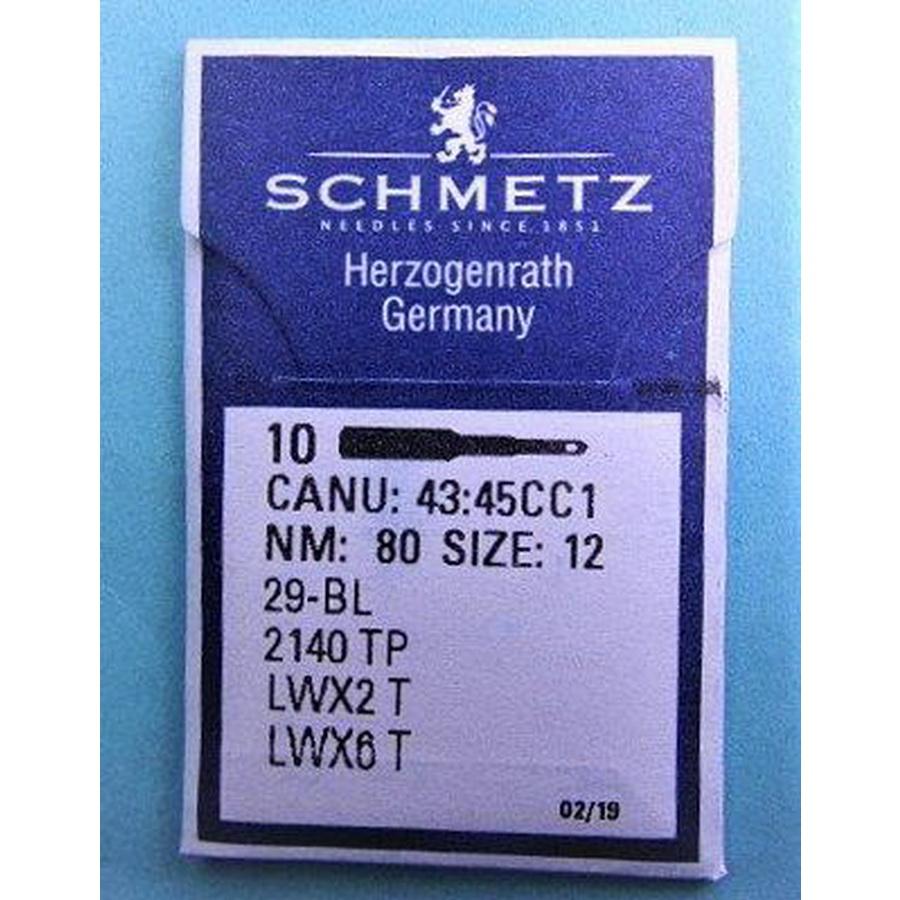 Schmetz LWX6T sz80/12 10/Pkg