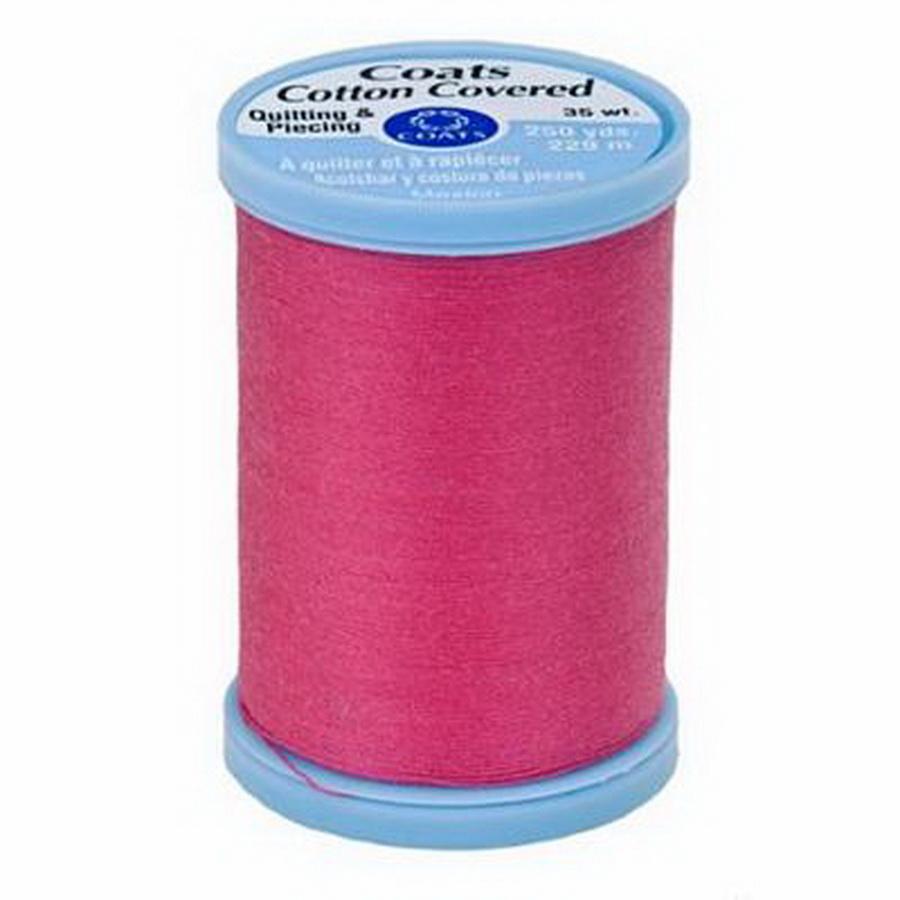 Coats Cotton Covered Thread 250yds, Hot Pink