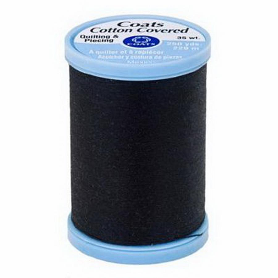 Coats & Clark Coats Cotton Covered Thread 250yds Black    (Box of 3)