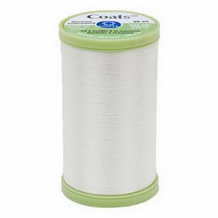 Coats Machine Embroidery 600yd, Winter White
