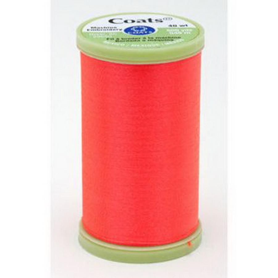 Coats & Clark Coats Machine Embroidery 600yd Neon Coral (Box of 3)