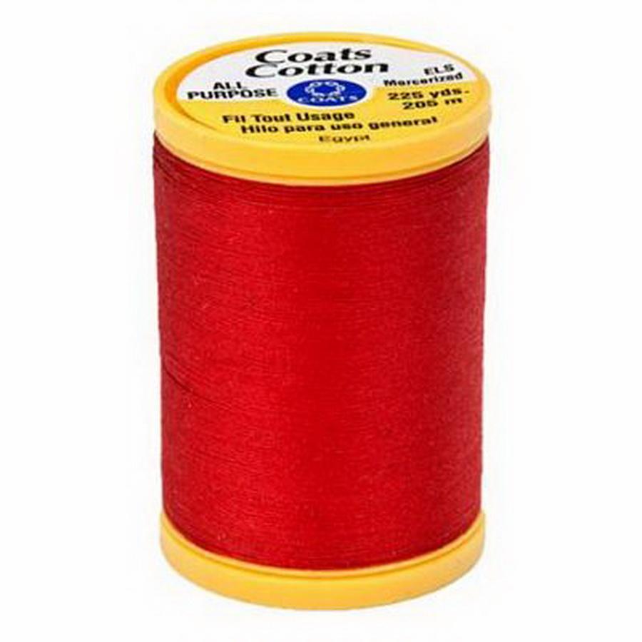 Coats Cotton 225yds 3/box, Red