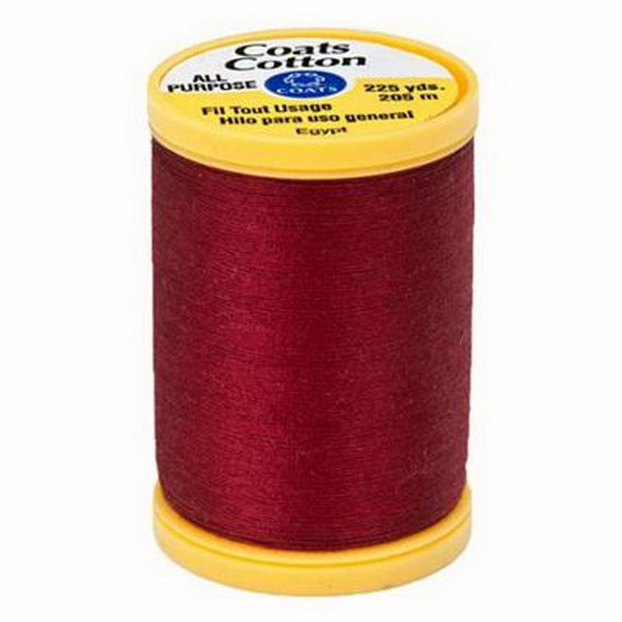 Coats & Clark Coats Cotton 225yds 3/Box Barberry Red (Box of  3)