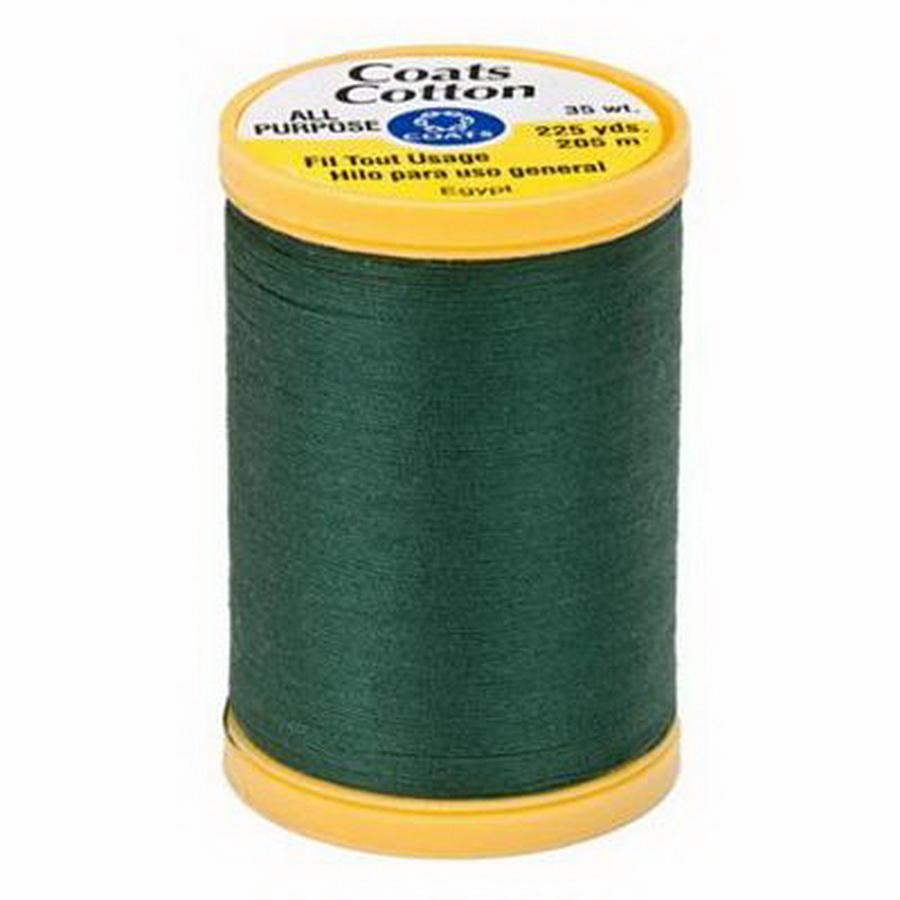 Coats Cotton 225yds 3/box, Forest Green