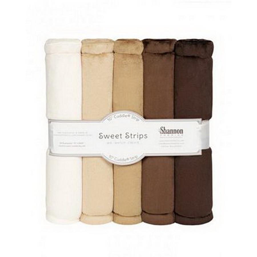 Solid Cuddle Strips 10in 5pk CAF