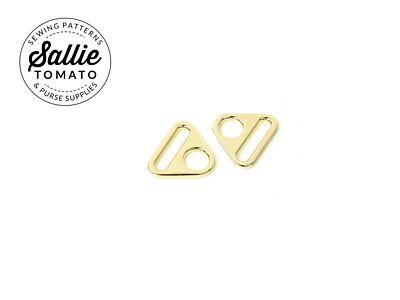 Gold Triangle Ring 1 inch