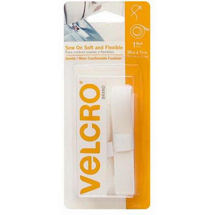 VELCRO (R) Brand Soft & Flex White (Box of 6)