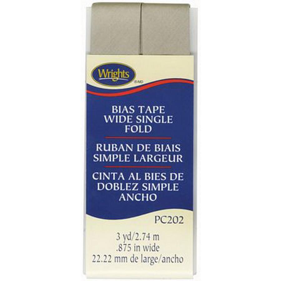 Bias Tape Wide Single Fold Taupe