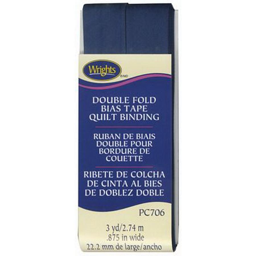 Quilt Binding Double Fold Navy