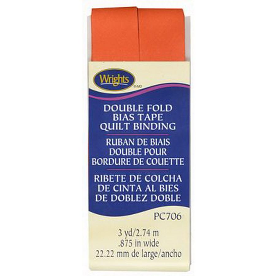 Quilt Binding Double Fold Orange (Box of 3)