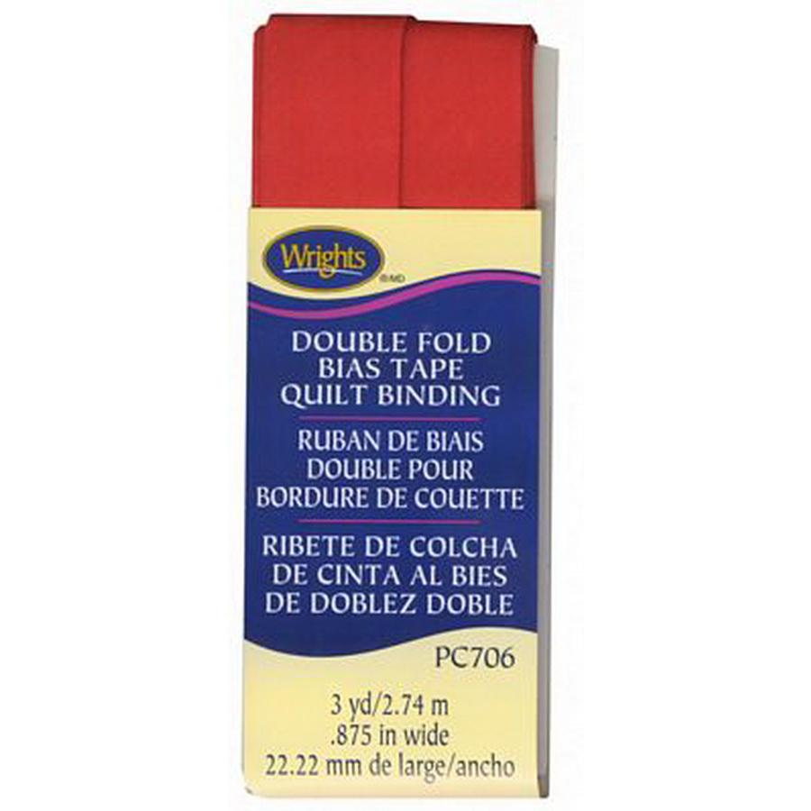 Quilt Binding Double Fold Red