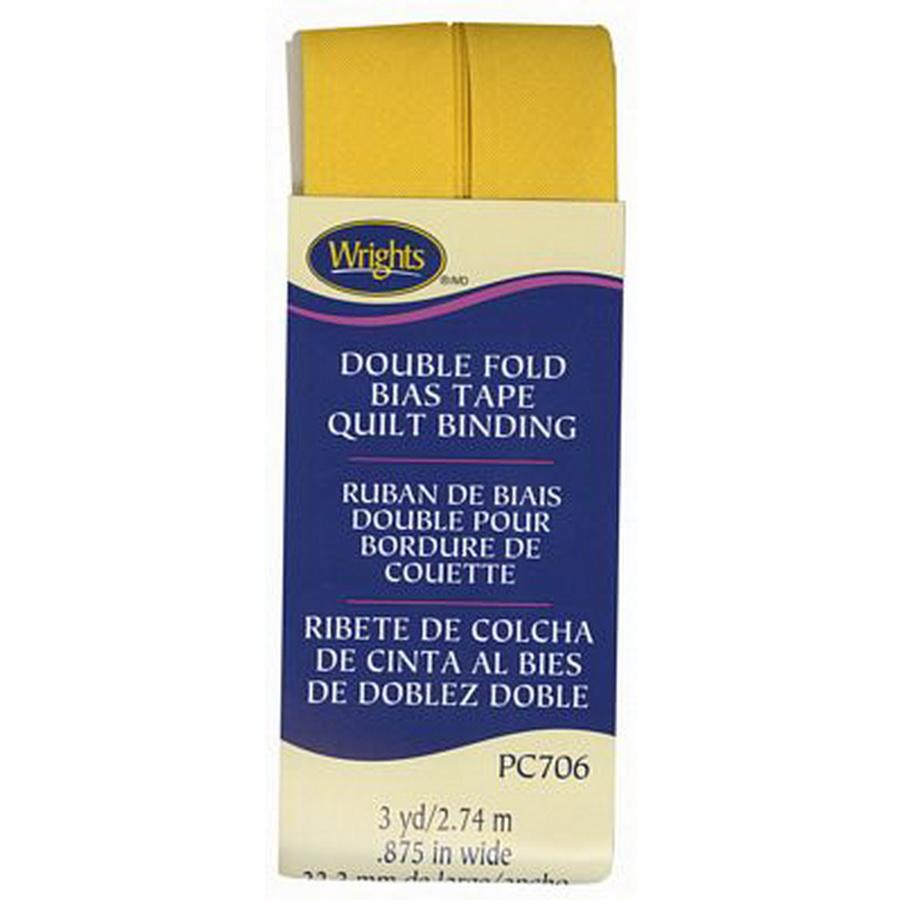 Quilt Binding Double Fold Yellow