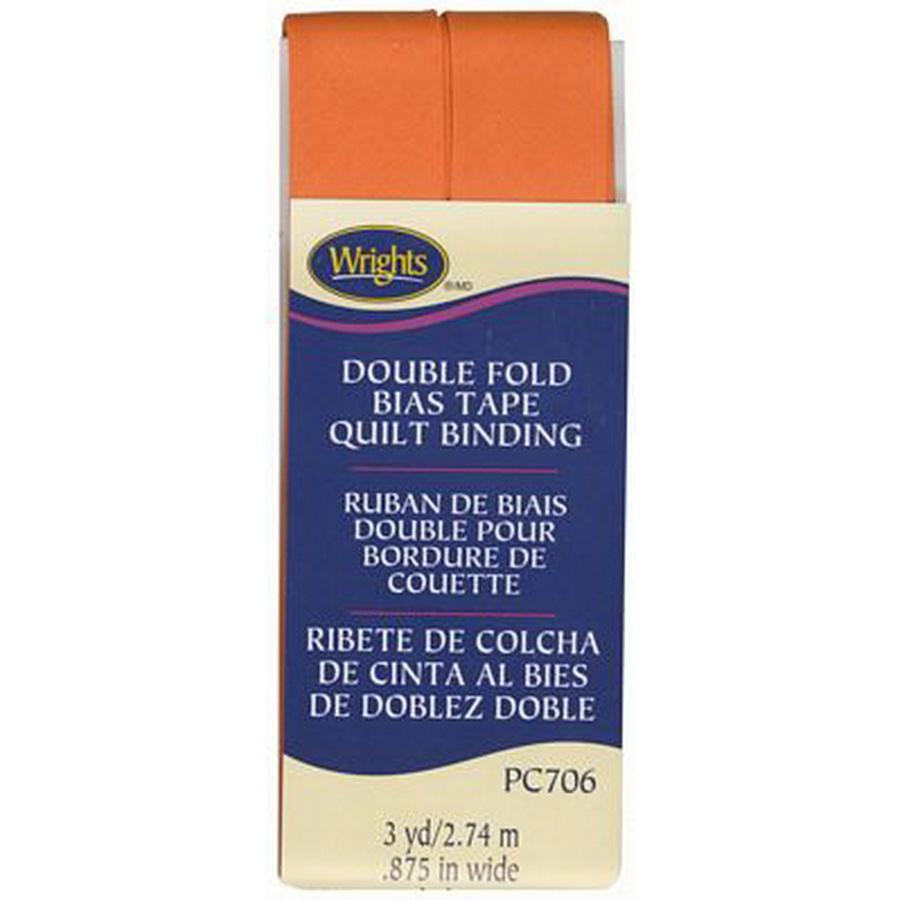 Quilt Binding Double Fold Orange Peal