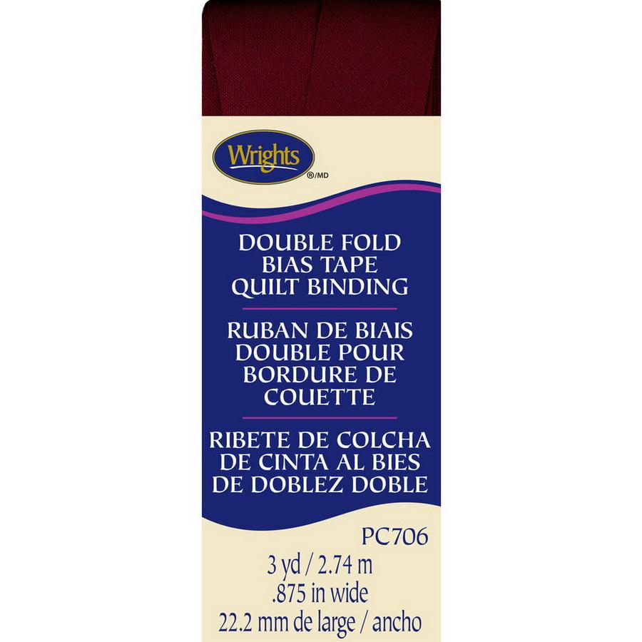 Quilt Binding Double Fold Ox Blood