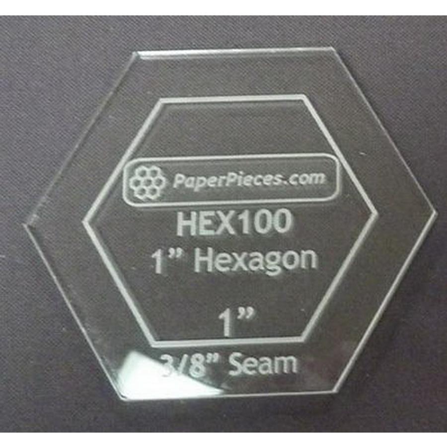 Hexagon 1in Acrylic Fab Tmplt