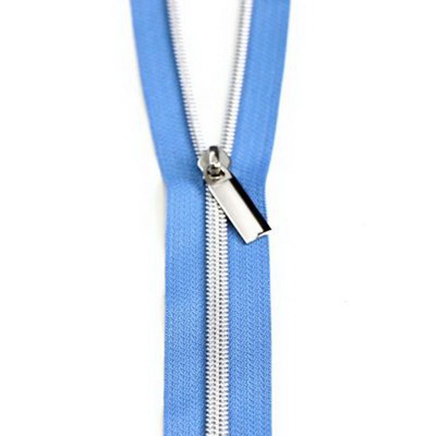 #5 Zippers by the Yard Blue Jean Nickel