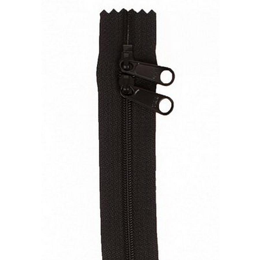 Handbag Zippers, 30in Double Slide-Black