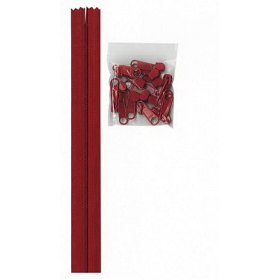 Zippers by the Yard-Hot Red