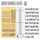 Sariditty Linear/Channel Ruler Set-Longarm 6mm