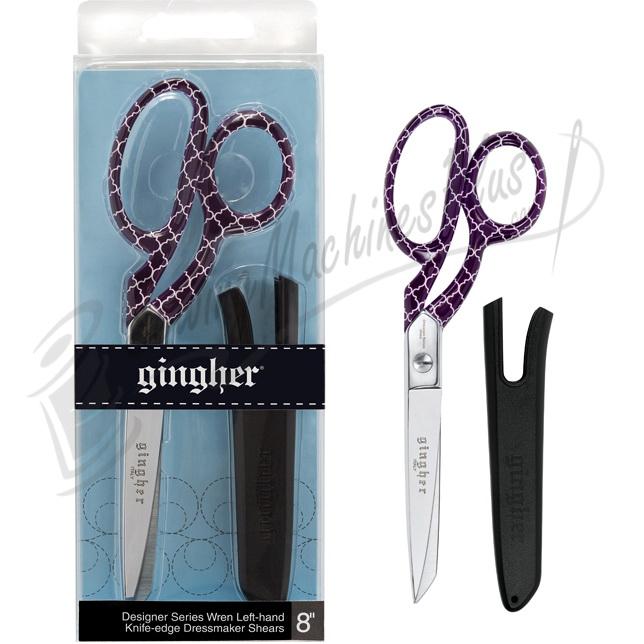 Gingher Wren GG-1006 - 8 inch Left-hand Knife Edge, Thread, Fabric Scissors