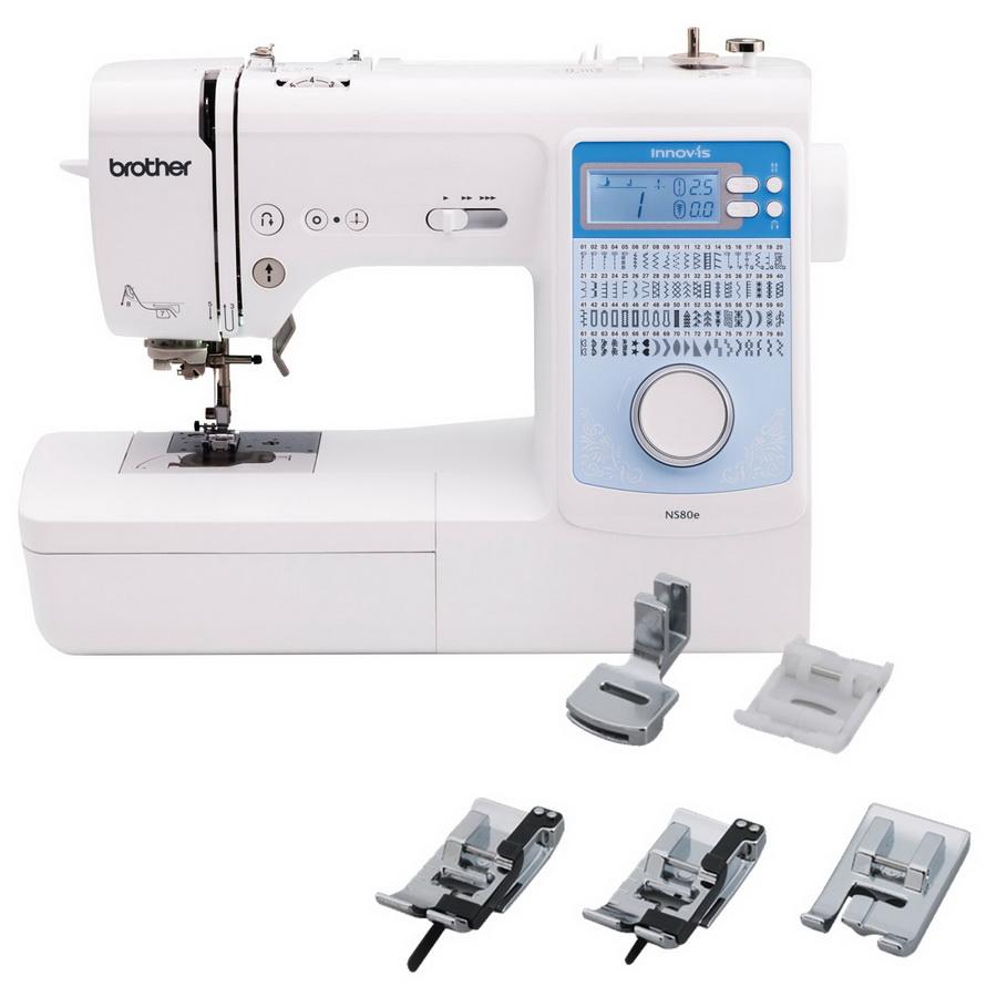 Brother Innov-is NS80E Sewing Machine (FREE 5 Foot Embellishment Pack Included)