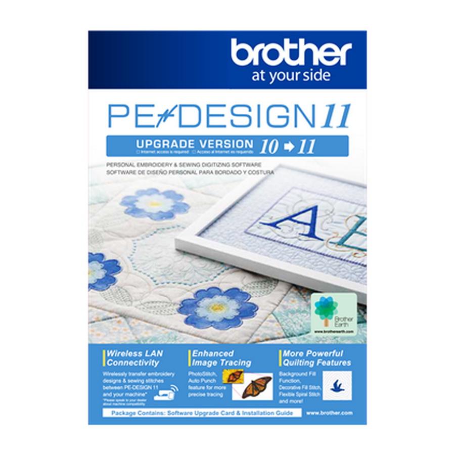 Brother PE-DESIGN 11 Upgrade Personal Embroidery and Sewing Digitizing Software Upgrade