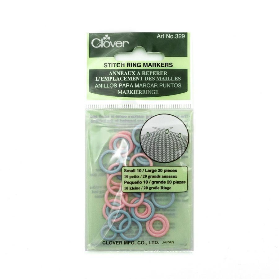 Clover Knitting Stitch Marker Rings (Quantity of 3)